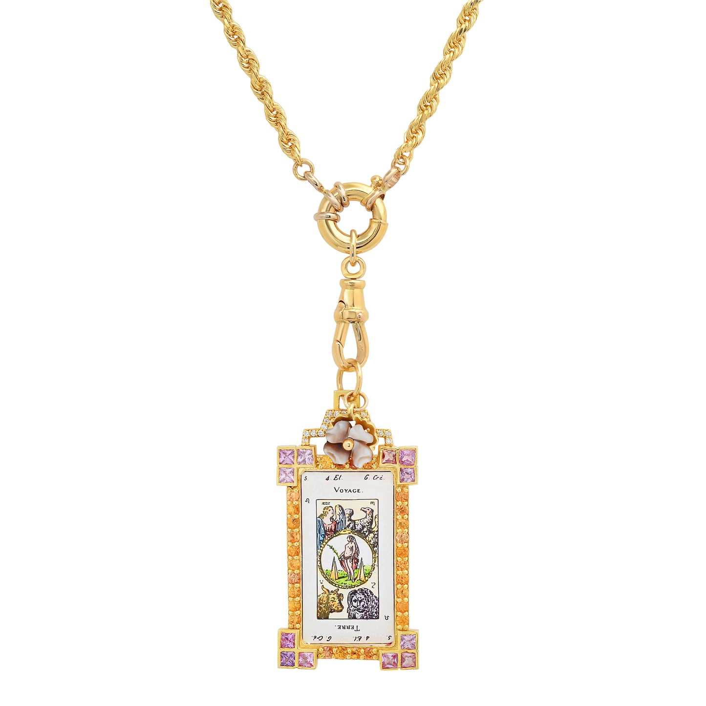 Le Voyage Tarot Charm 18K Gold Colette Jewelry