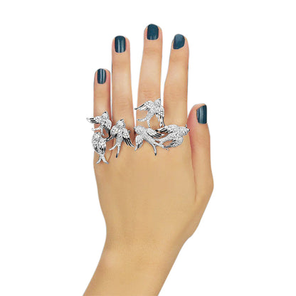 BLUE DRIFT Rize Four Finger Ring | Colette Jewelry