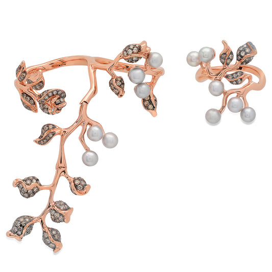 Notobasis Ring Set – 18K Gold Botanical Ring Colette Jewelry