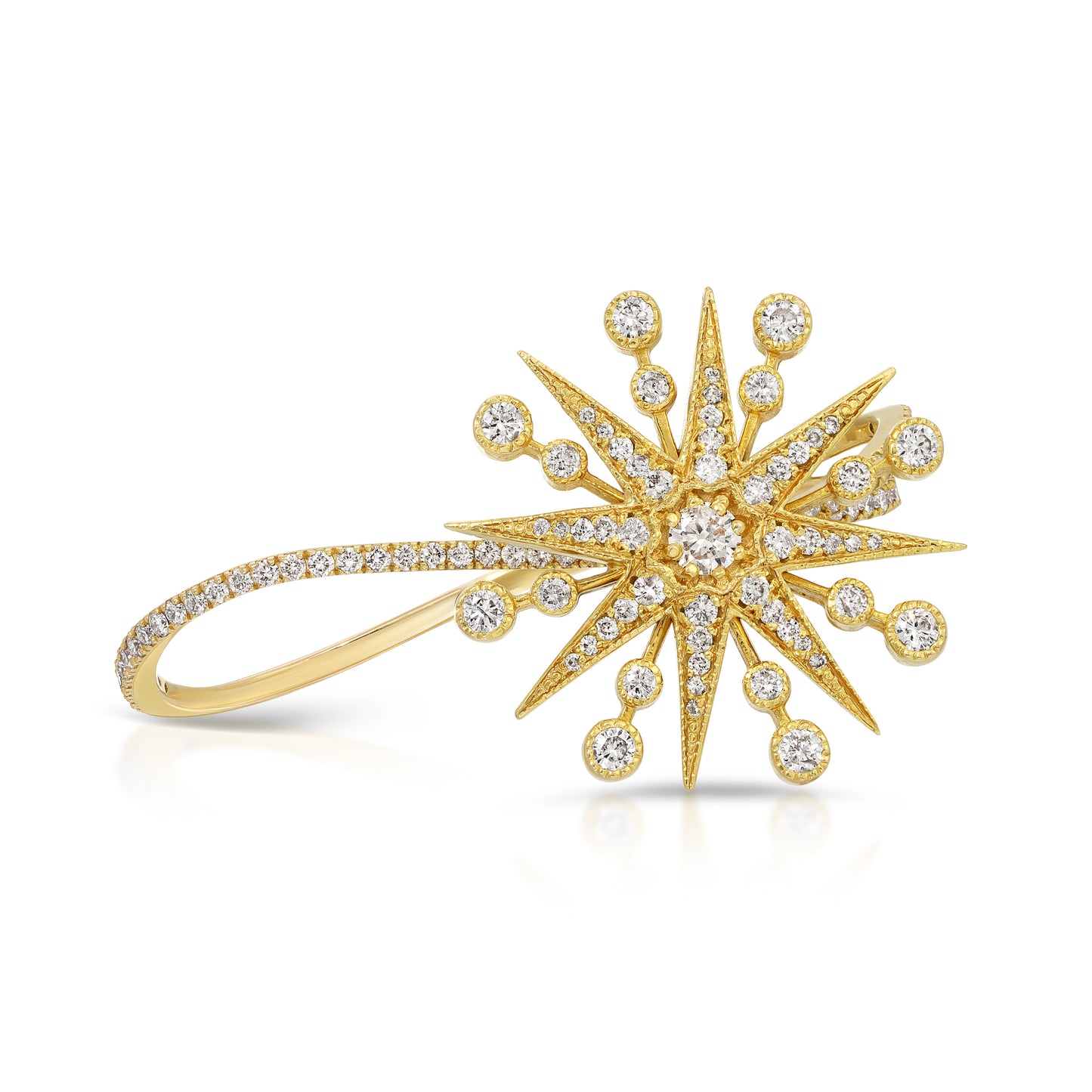 Shooting Star Ring – Diamond & 18K Gold Ring | Colette Jewelry