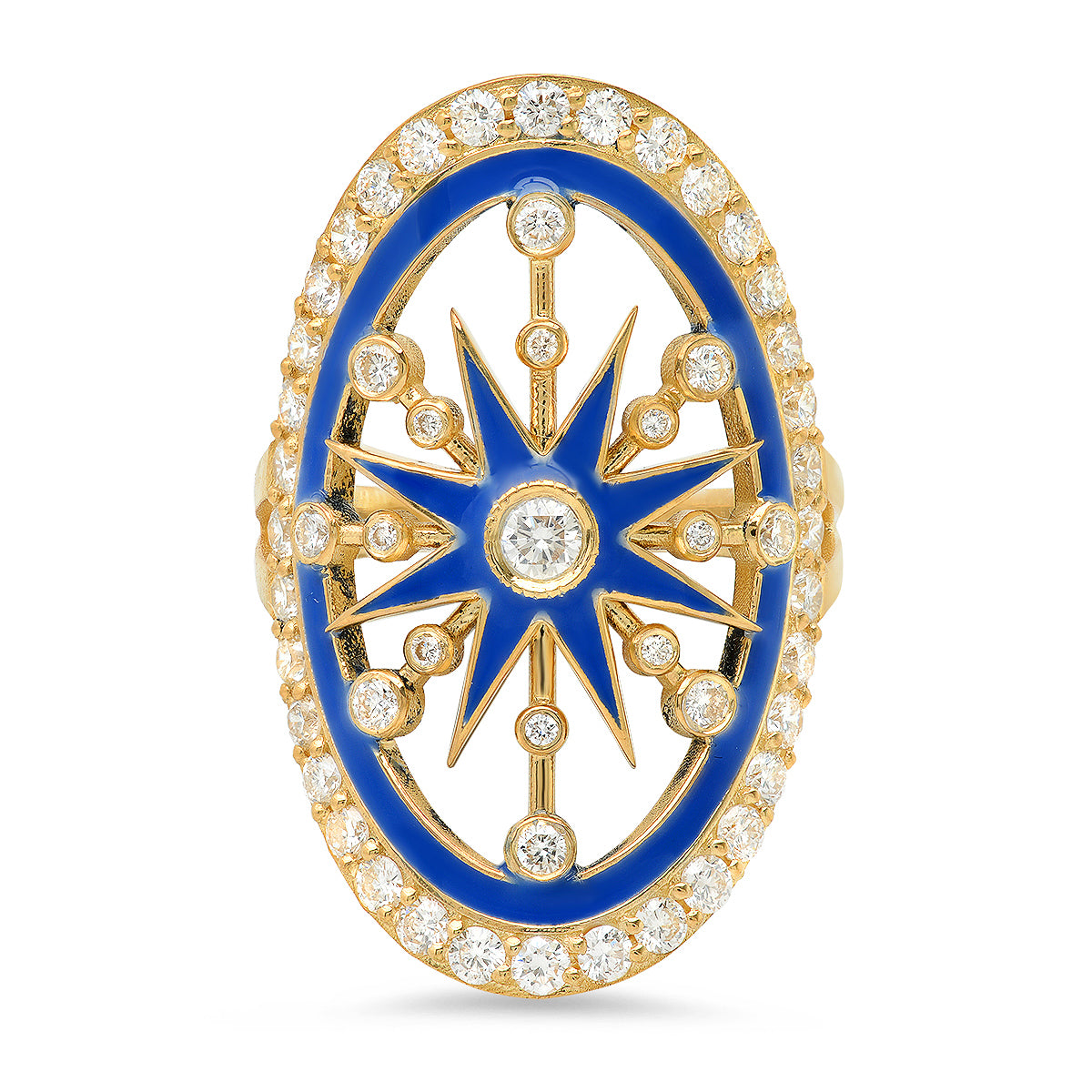 Monoceros Ring Two Colors in 18K Gold & Diamonds, Galaxia — Colette Jewelry