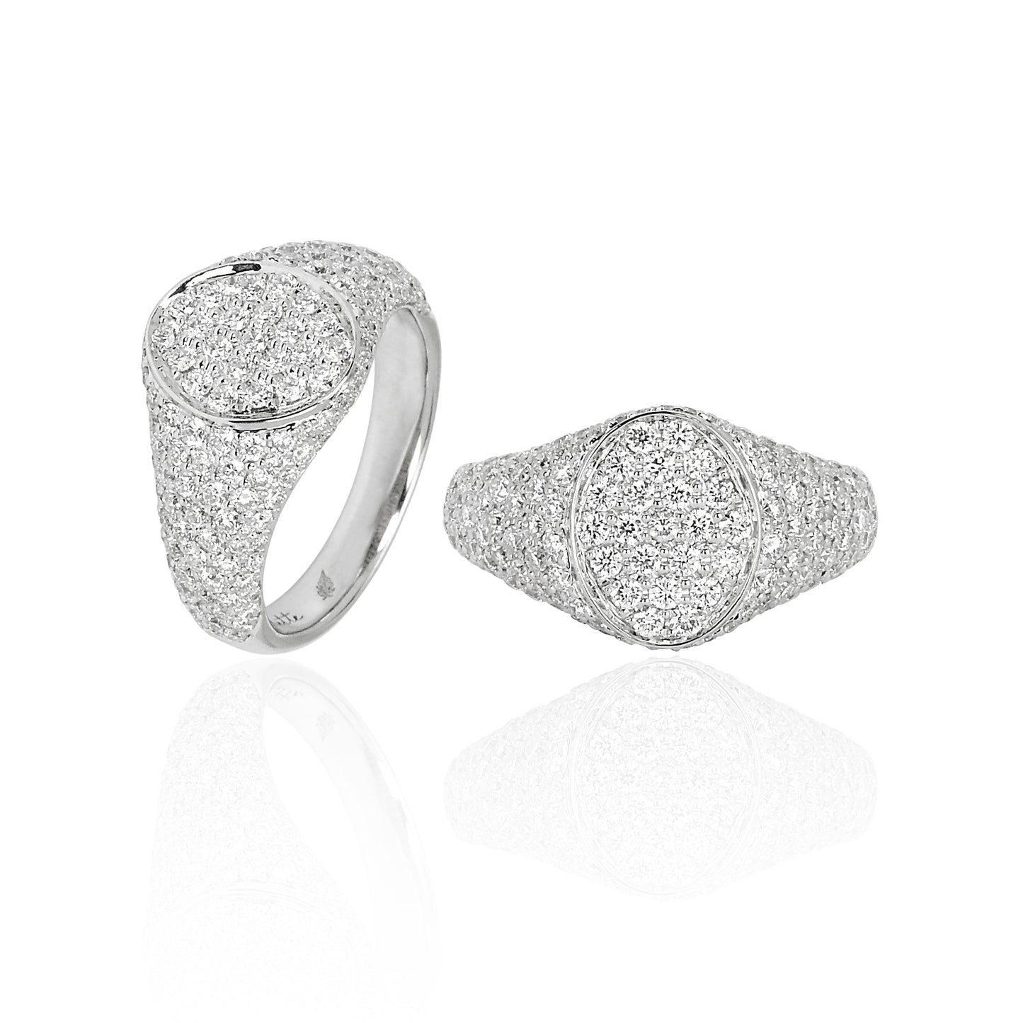 Les Petites Chevalières Ring | White Gold & Diamonds | Colette Jewelry