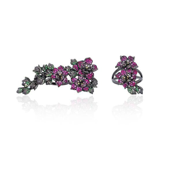Pink Lady Ring – Pink Sapphire & Diamond Ring | Colette Jewelry
