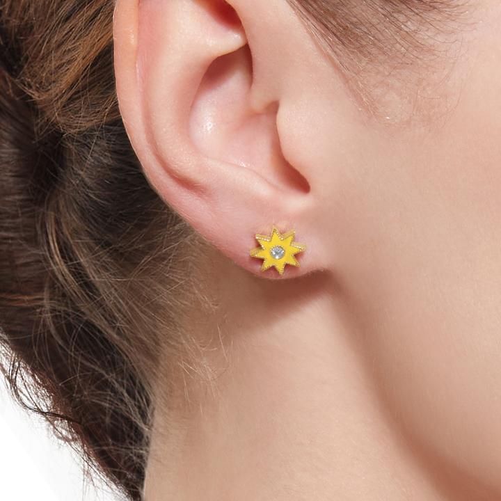 COMÈTE Classic Enamel Studs | Colette Jewelry
