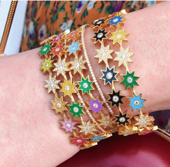 Twinkle Star Bracelet in 18K Gold with Diamonds — Colette Jewelry