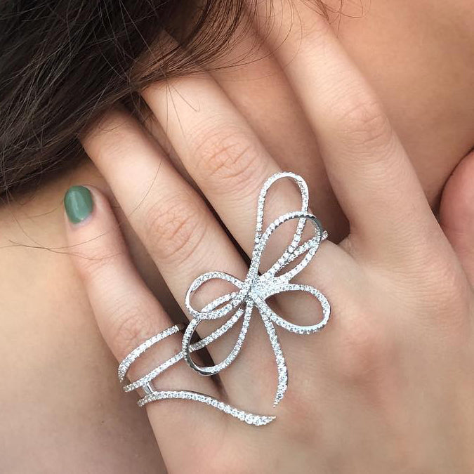 Átame Double Finger Belle Ring | 18K Gold | Colette Jewelry