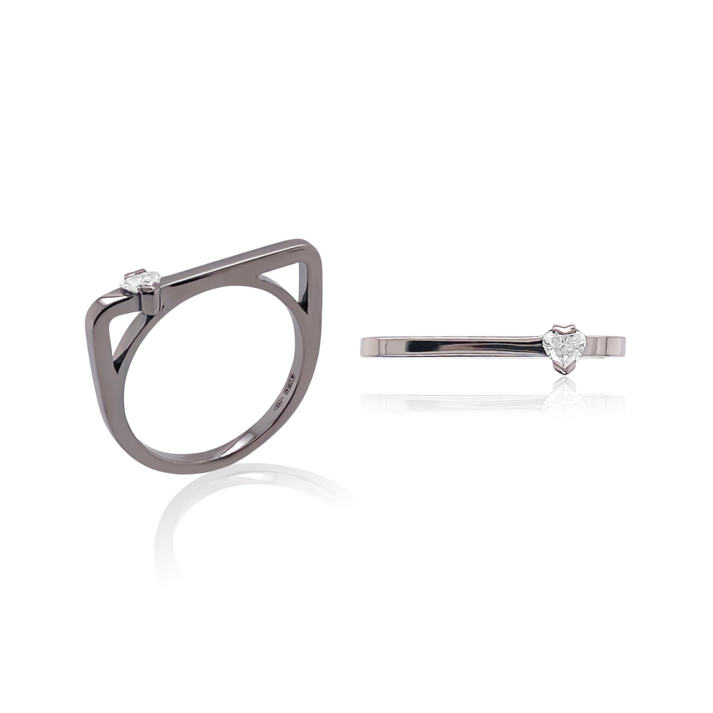 Maasai Square Band Four Colors 18K Gold Ring | Colette Jewelry