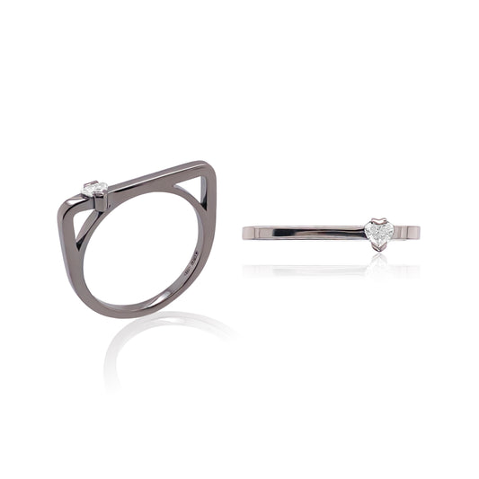 Maasai Square Band Four Colors 18K Gold Ring | Colette Jewelry