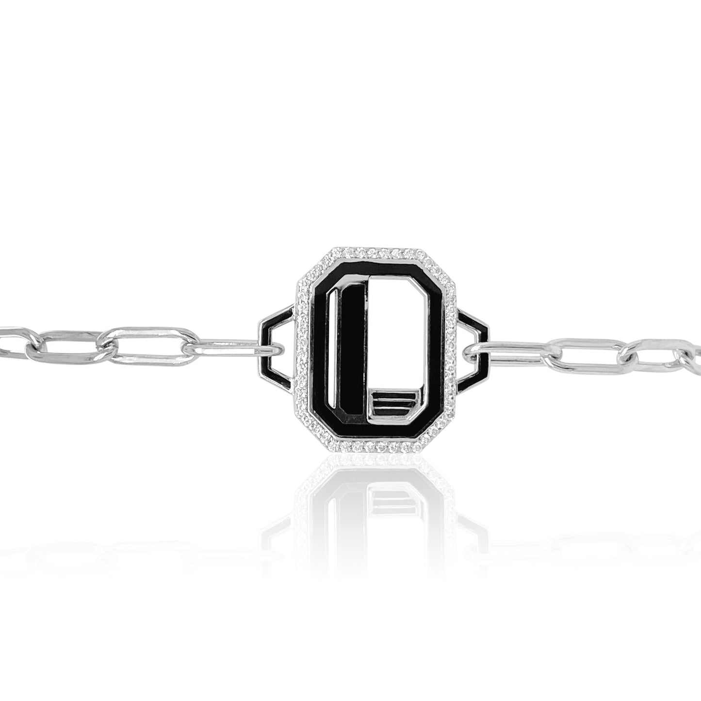 Gatsby Initial Bracelet in 18K Gold – Fifteen Colors | Colette Jewelry