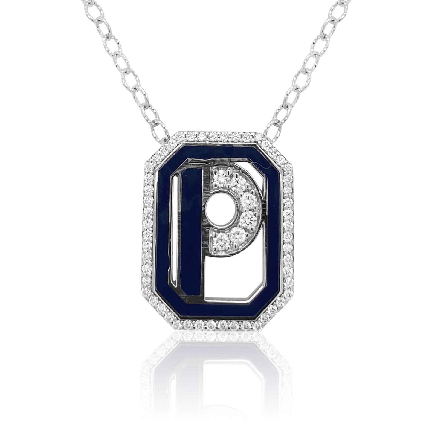 Gatsby Initial Necklace in 18K Gold – 15 Colors | Colette Jewelry