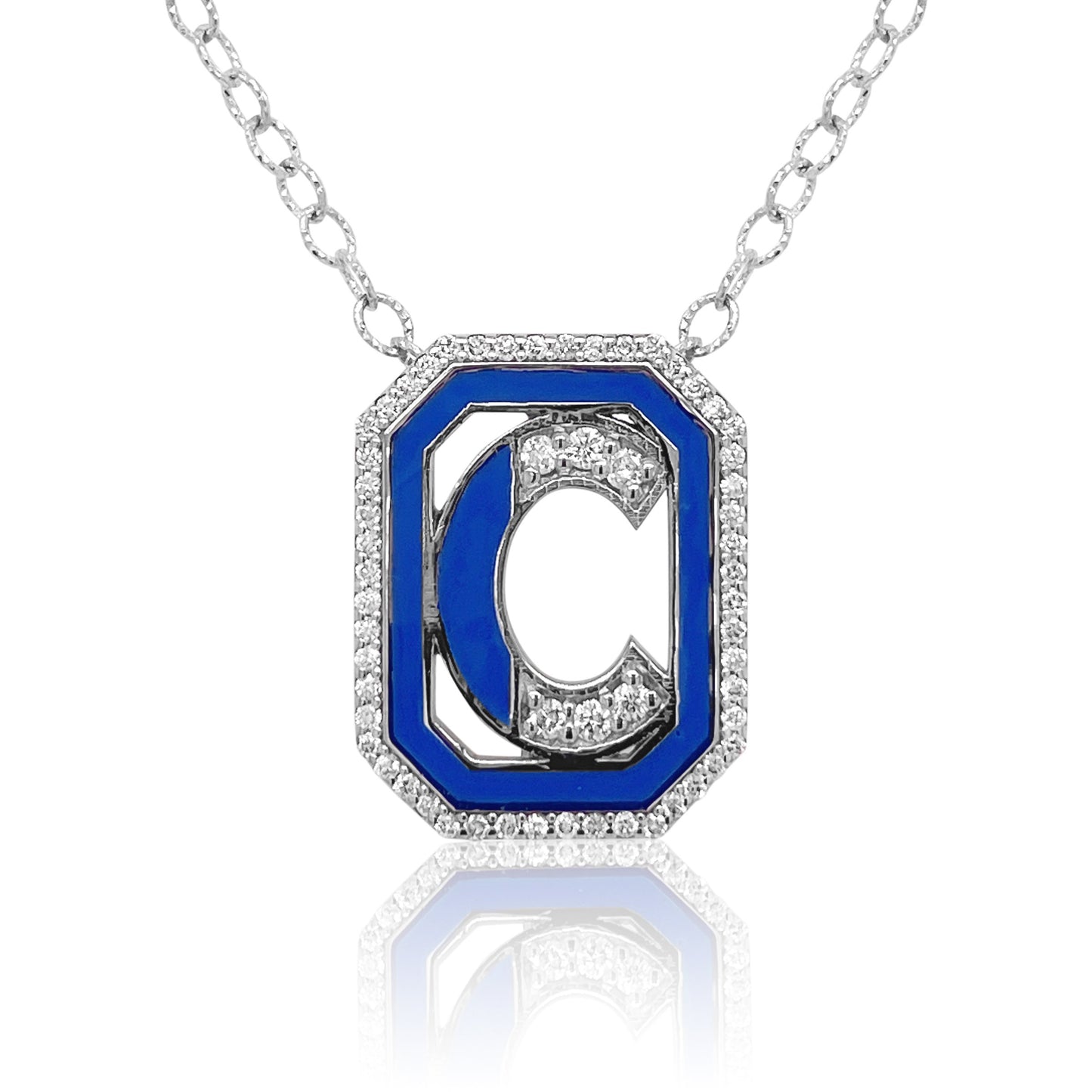 Gatsby Initial Necklace in 18K Gold – 15 Colors | Colette Jewelry