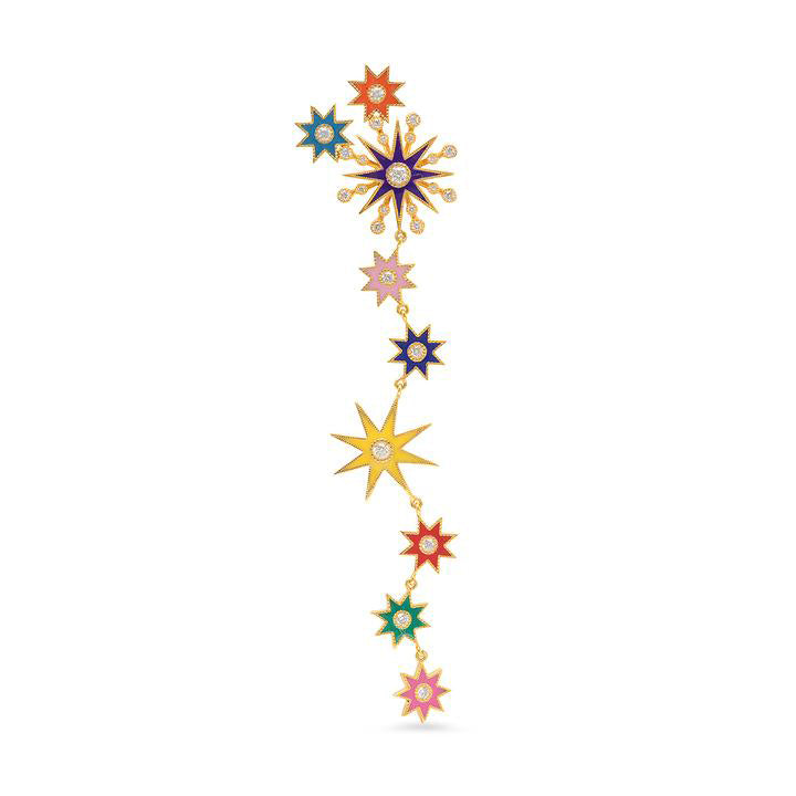 Carina Star Duster Stud Earrings | Diamond | 18K Gold | Colette Jewelry
