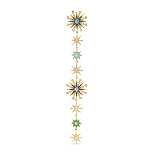 Pyxis Star Duster Stud Earrings | 18K Gold & Diamonds | Colette Jewelry
