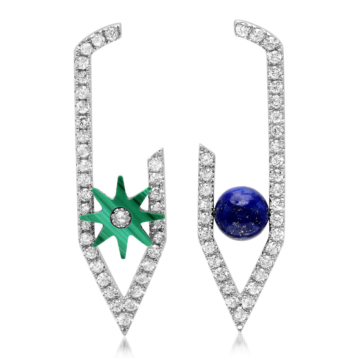 Star Hook Earrings in 18K Gold — Colette Jewelry