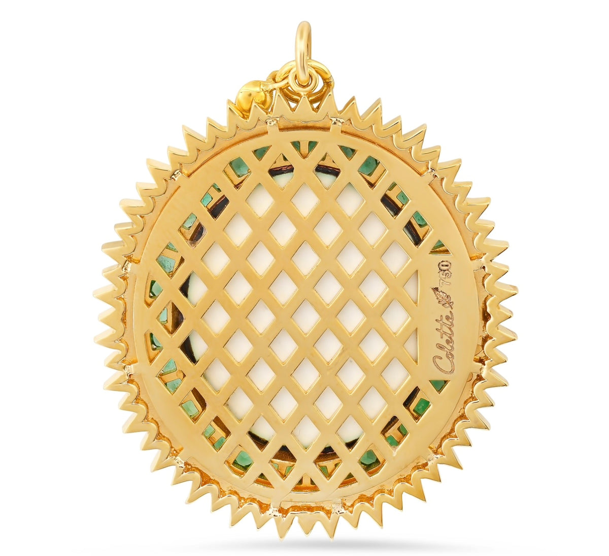 Full Protection Charm 18K Gold Diamond Talisman | Colette Jewelry