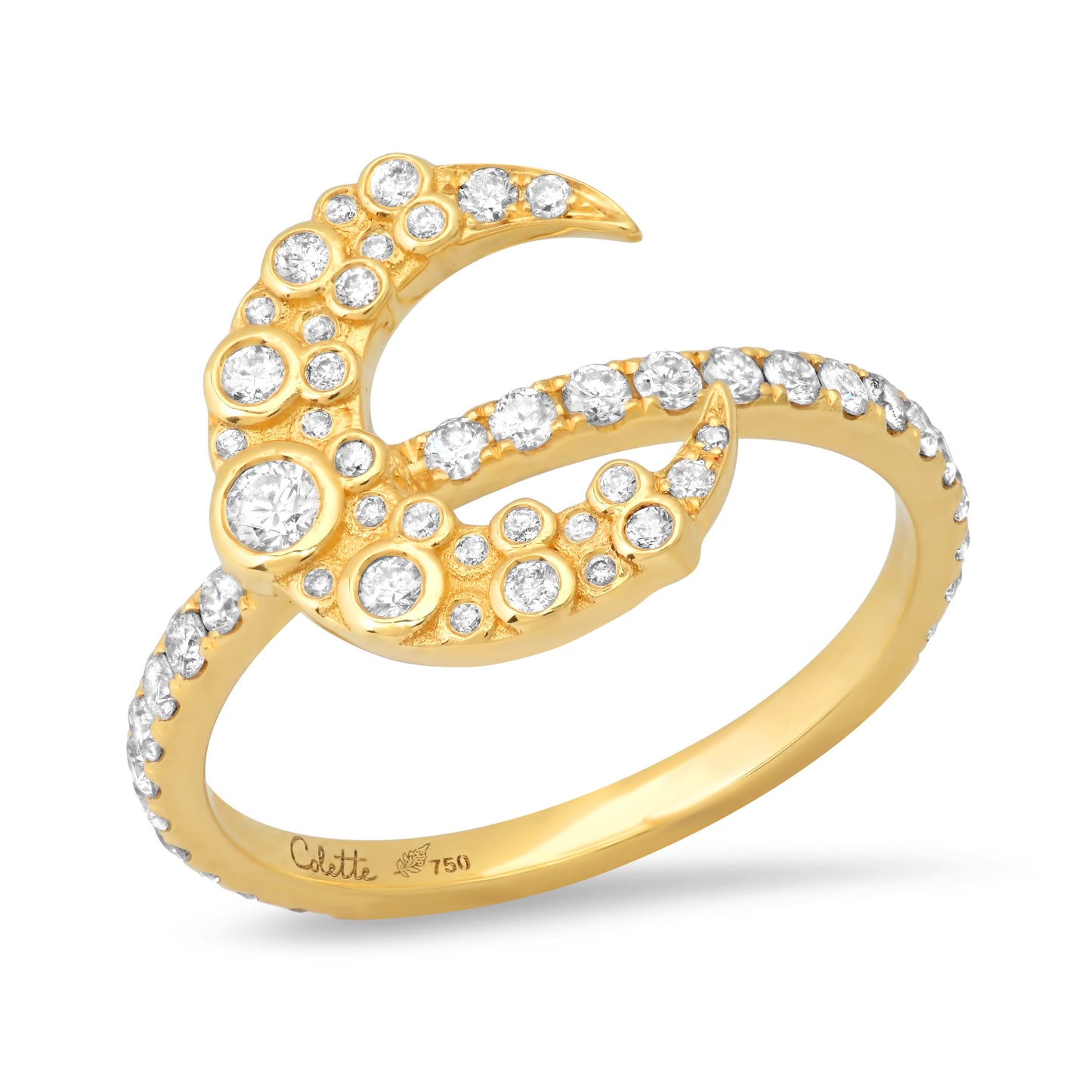 Moon Puzzle Ring | 18K Gold | Galaxia Collection | Colette Jewelry