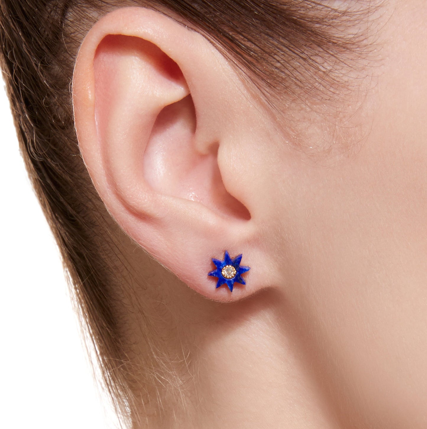 Lapis Lazuli Hardstone Stud Earrings | Twinkle Galaxia | Colette Jewelry
