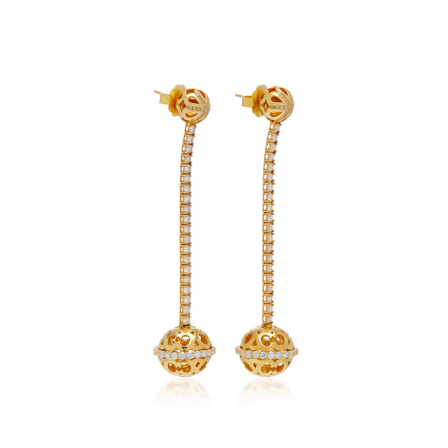 Marrakech Long Earrings – 18K Gold & Diamonds | Colette Jewelry