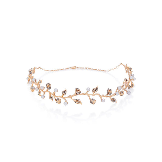 Thistles Choker — 18K Gold & Diamond Necklace | Colette Jewelry