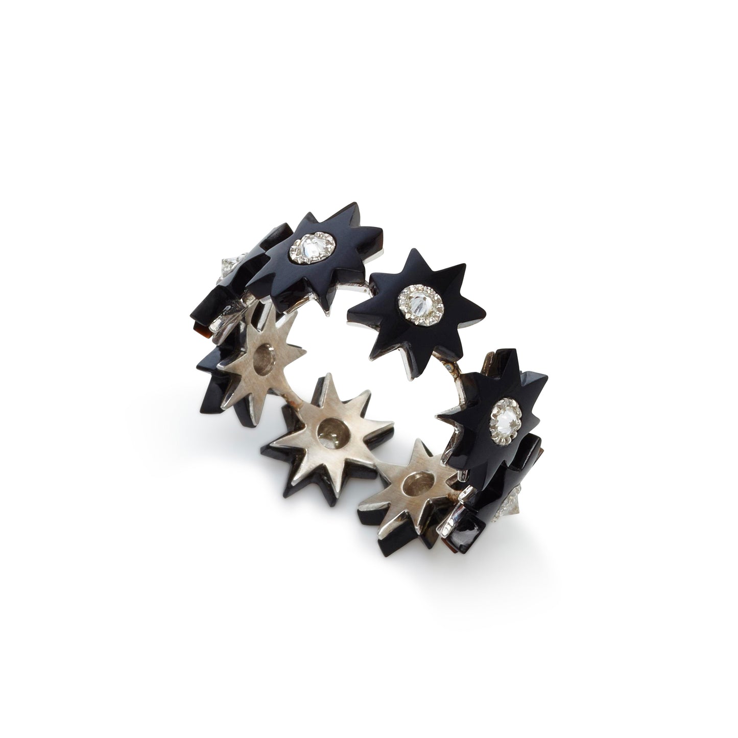 Star Infinity Ring in 18K Gold with Diamonds – Colette Jewelry